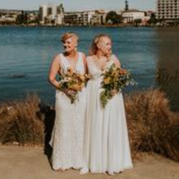 Made With Love Sofia Gown With Sasha Lace Bodice - Picture 6 of 9